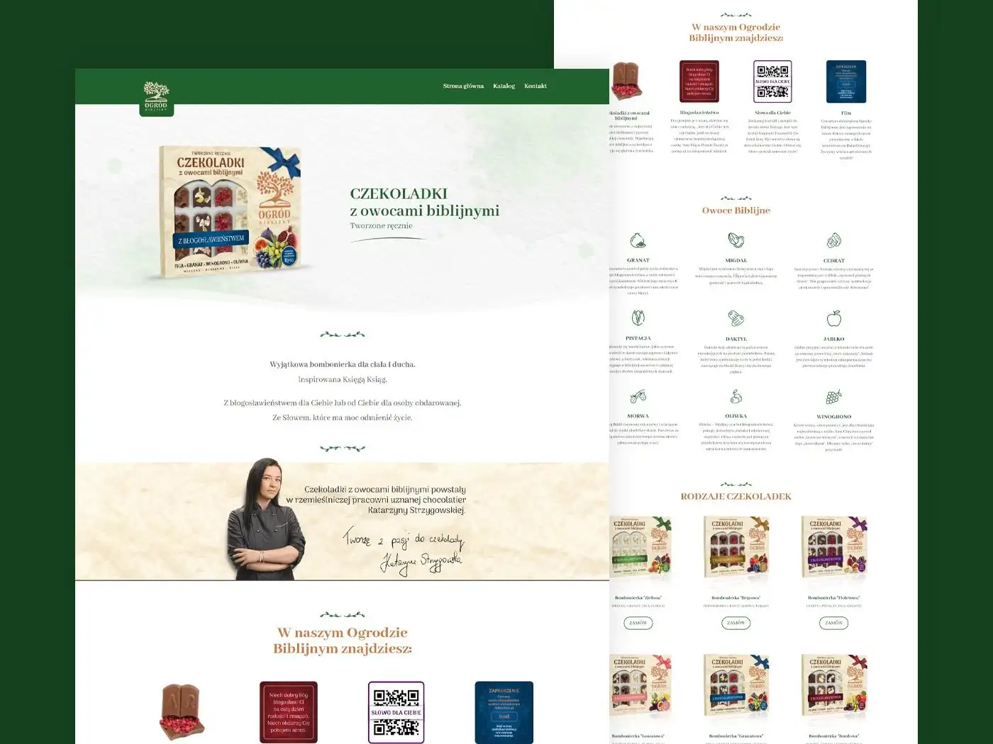 Projekt strony Ogród Biblijny